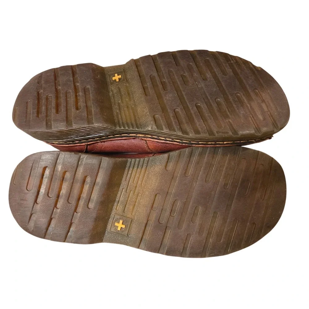 Doc Martens Tevin Brown Leather Slip On Loafers Mens 10 AW004 KV 04‎